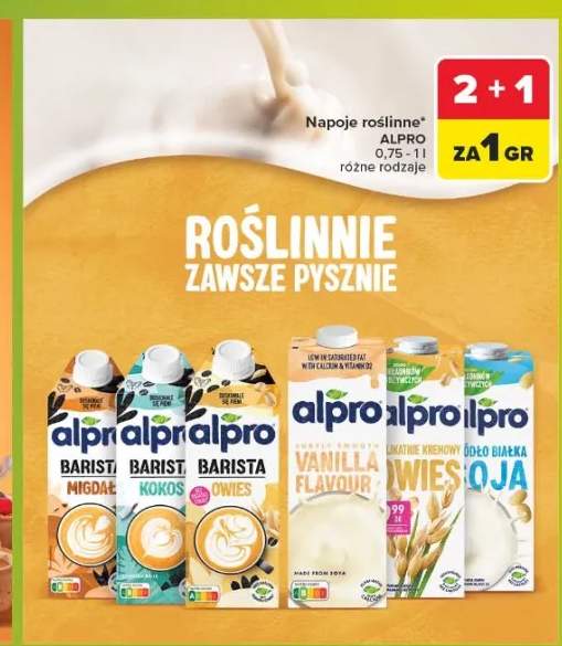 Napój roślinny Alpro Barista Migdał +5 wariantów