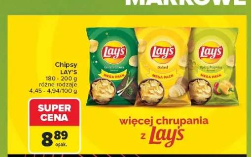 Chipsy ziemniaczane Lay's Green Onion +2 warianty