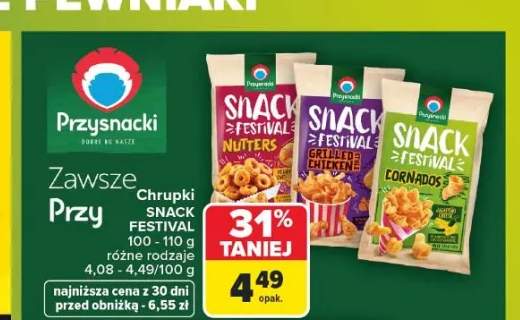 Chrupki Przysnacki Snack Festival Nutters +2 warianty