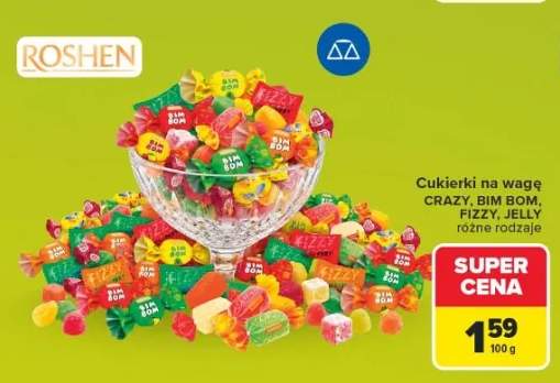 Cukierki na wagę Roshen Crazy +2 warianty