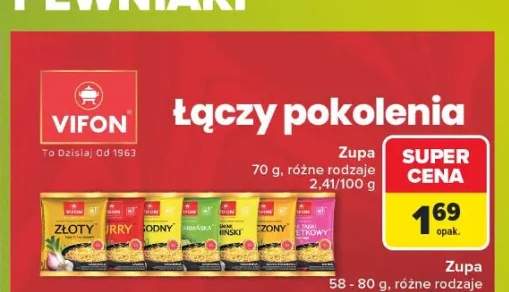 Zupa błyskawiczna Vifon Złoty Kurczak +2 warianty