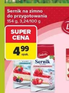 Sernik na zimno do przygotowania Delecta