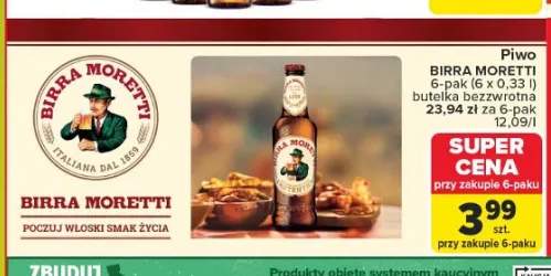 Piwo Birra Moretti L'Autentica 6-pak