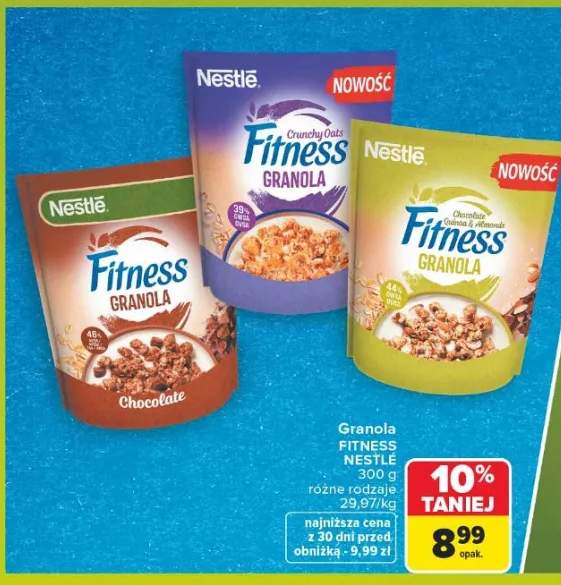 Granola Fitness Chocolate Nestlé +2 warianty