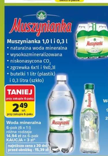 Woda mineralna Muszynianka 6-pak