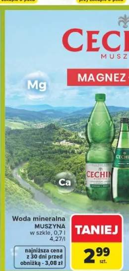 Woda mineralna Cechini Muszyna