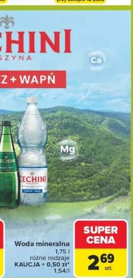 Woda mineralna Cechini Muszyna