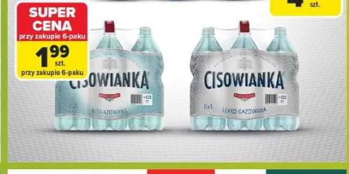 Woda mineralna Cisowianka lekko gazowana 6-pak 1 l