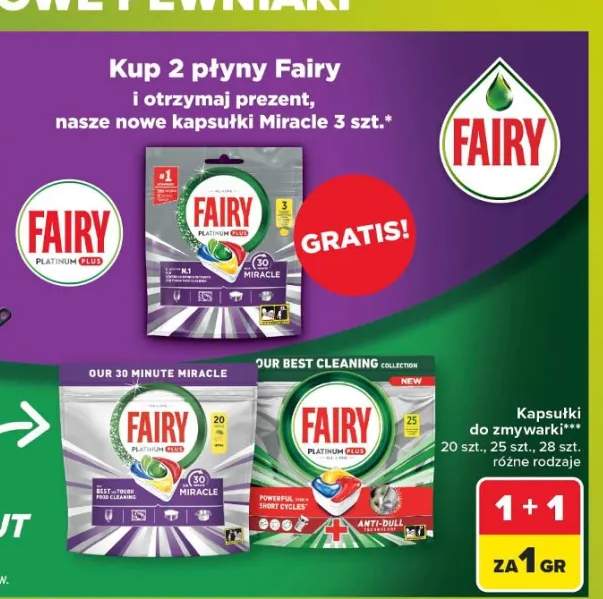 Kapsułki do zmywarki Fairy Platinum Plus 20 szt.