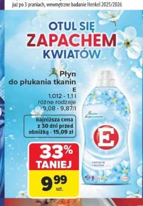Płyn do płukania tkanin E