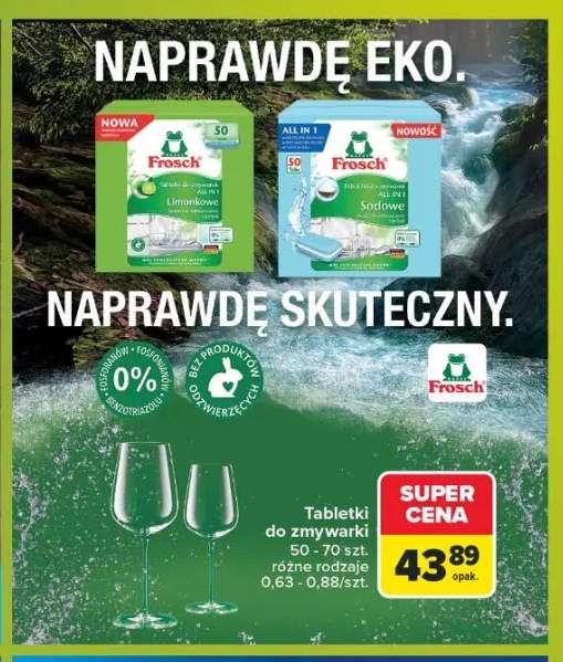 Tabletki do zmywarki Frosch Sodowe +1 wariant
