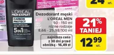 Dezodorant męski L'Oréal Men Expert Carbon Protect