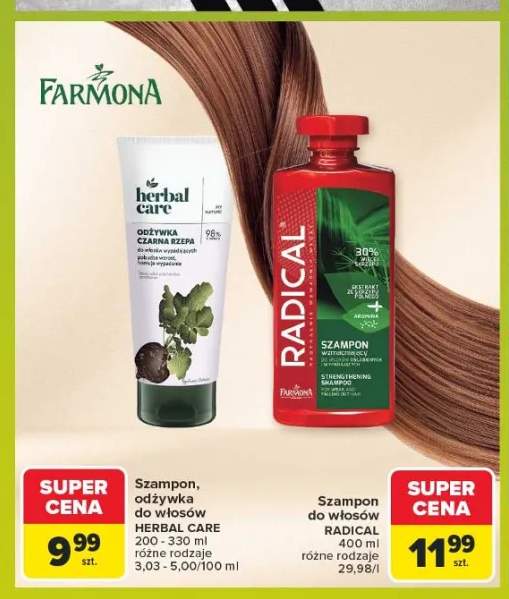 Odżywka do włosów Farmona Herbal Care Czarna Rzepa +1 wariant