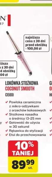 Lokówka stożkowa Remington Coconut Smooth CI5901