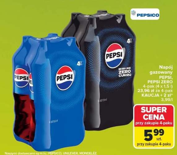 Napój gazowany Pepsi 4-pak +1 wariant