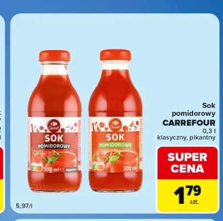 Sok pomidorowy pikantny Carrefour Classic