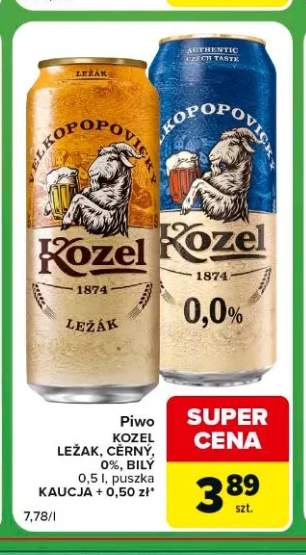 Piwo Kozel Bílý +1 wariant