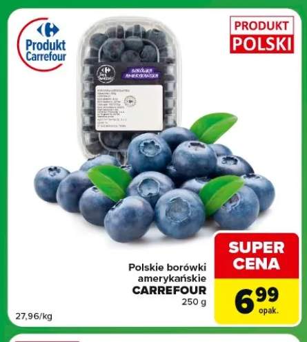 Borówki amerykańskie Carrefour polskie