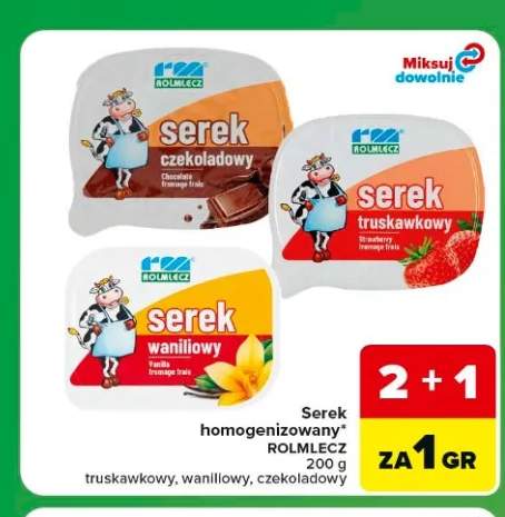 Serek homogenizowany Rolmlecz waniliowy +2 warianty