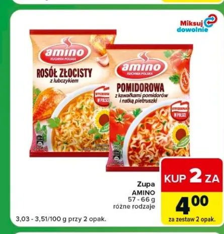 Zupa Amino Rosół Złocisty +1 wariant
