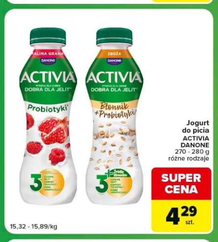 Jogurt do picia Activia Zboża +1 wariant