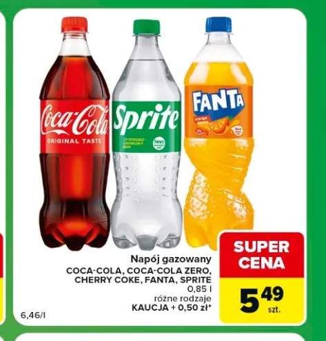 Napój gazowany Sprite +3 warianty