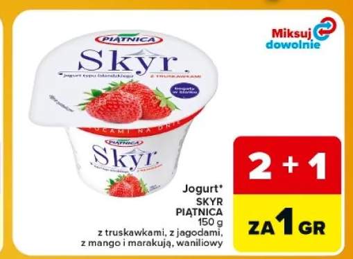 Jogurt Skyr Piątnica z mango i marakują +1 wariant
