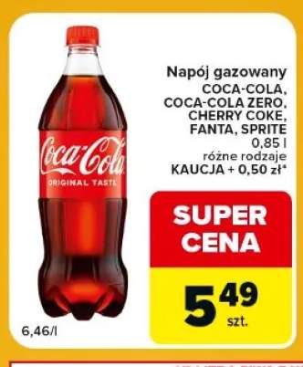 Napój gazowany Sprite +4 warianty