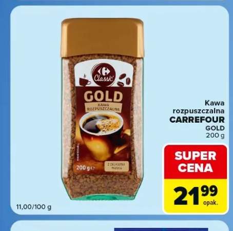Kawa rozpuszczalna Carrefour Classic Gold