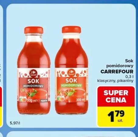 Sok pomidorowy Carrefour Classic pikantny