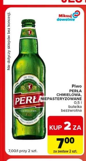 Piwo Perła Niepasteryzowane +1 wariant