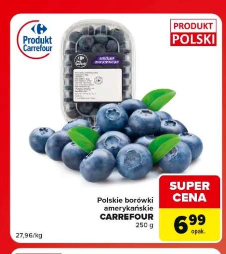 Borówki amerykańskie Carrefour polskie