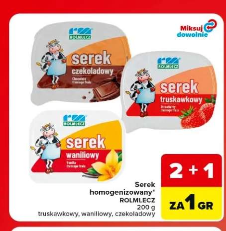Serek homogenizowany Rolmlecz czekoladowy +2 warianty