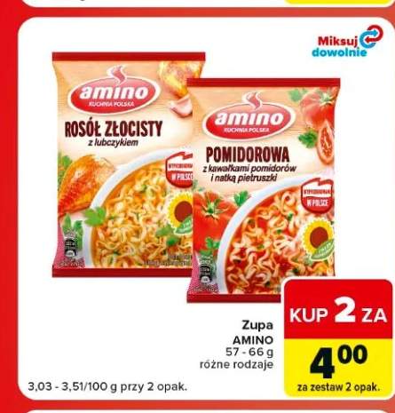 Zupa Amino Rosół złocisty +1 wariant