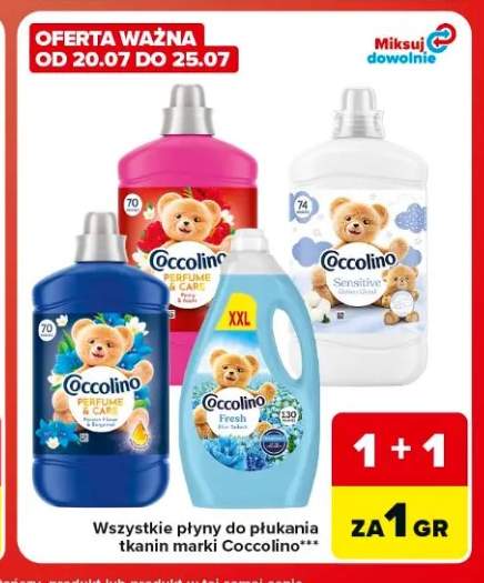 Płyn do płukania tkanin Coccolino Sensitive +1 wariant