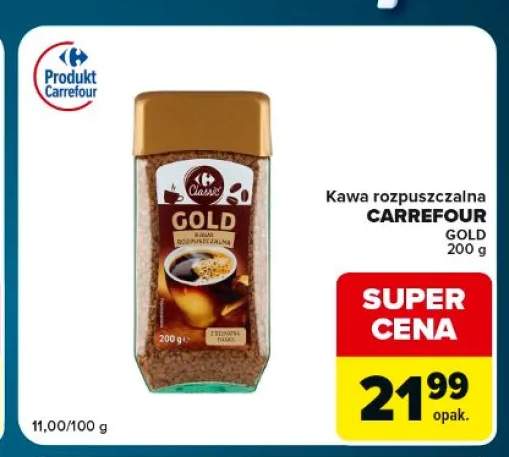 Kawa rozpuszczalna Carrefour Gold