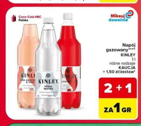 Napój gazowany Kinley Pink Grapefruit & Mint +2 warianty