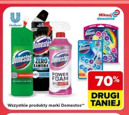 Aktywna piana do WC Domestos Power Foam +1 wariant