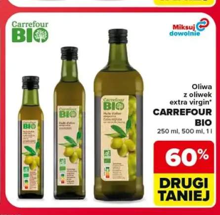 Oliwa z oliwek extra virgin Carrefour Bio