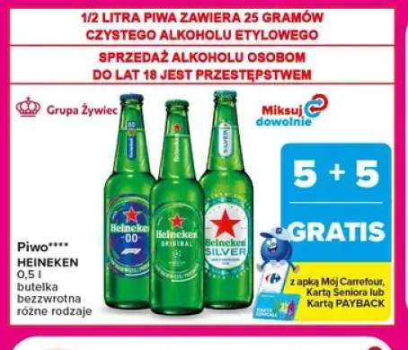 Piwo Heineken Original +1 wariant