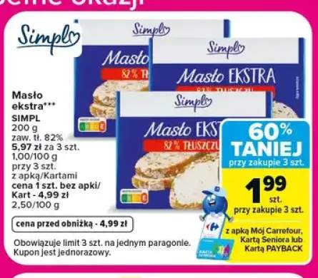 Masło ekstra SIMPL