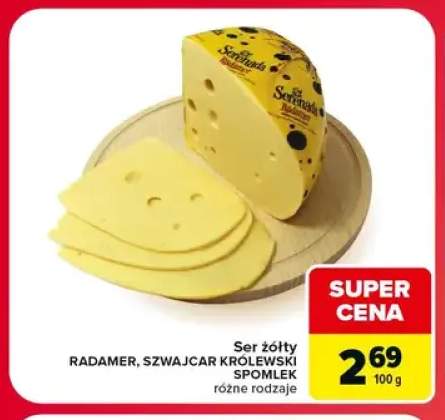 Ser żółty Szwajcar Królewski Serenada +1 wariant