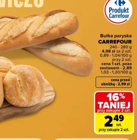 Bułka paryska Carrefour