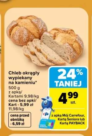 Chleb okrągły wypiekany na kamieniu