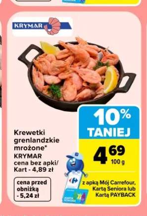 Krewetki grenlandzkie mrożone Krymar