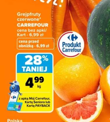 Grejpfrut czerwony Carrefour