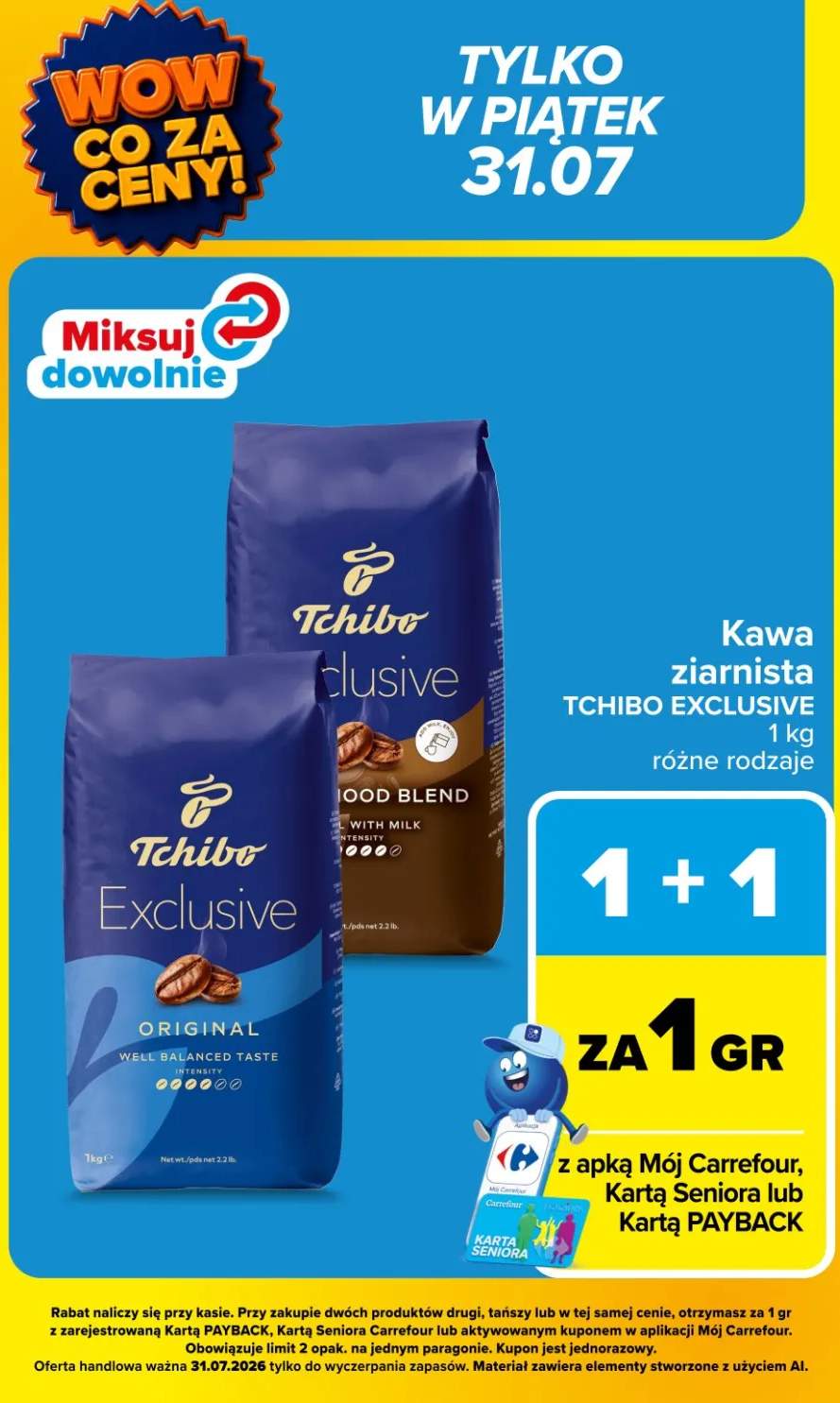 Kawa ziarnista Tchibo Exclusive Good Blend +1 wariant
