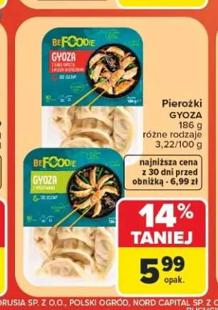 Pierożki Gyoza z białą kapustą i mięsem wieprzowym BeFoodie +1 wariant