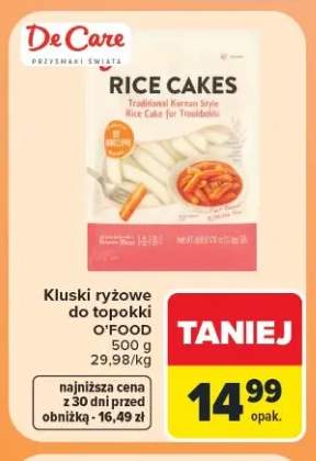Kluski ryżowe do topokki O'Food