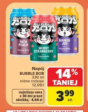 Napój Bubble Bob Merry Strawberry